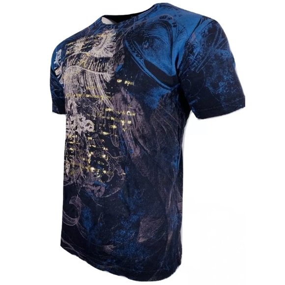 ARCHIAC BY AFFLICTION Men's T-Shirt S/S CASCO Bike - Picture 4 of 7